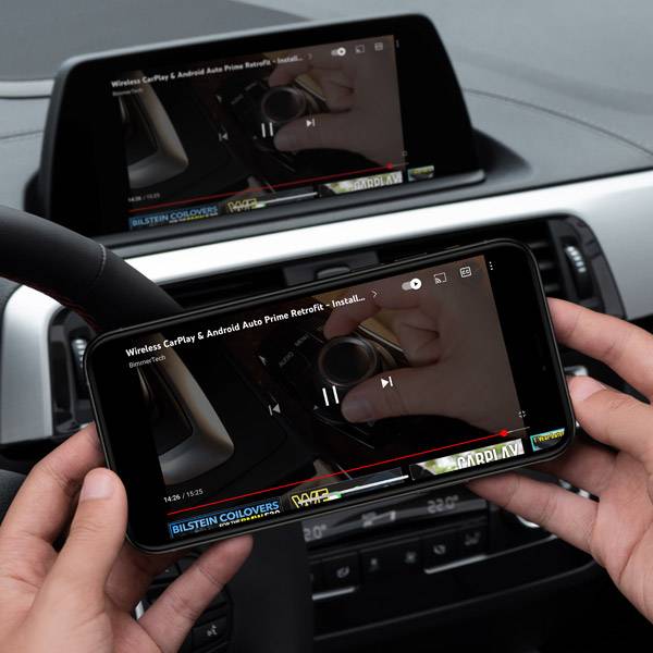 OTTOCAST-adaptador inalámbrico para coche, dispositivo todo en uno con  reproducción de vídeo por aplicación, CarPlay