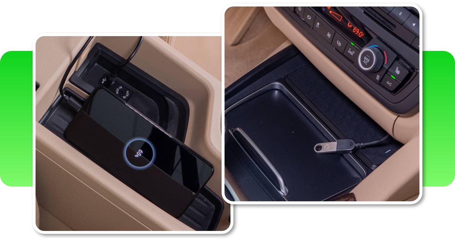 Android Auto USB Multimedia and Charging Port