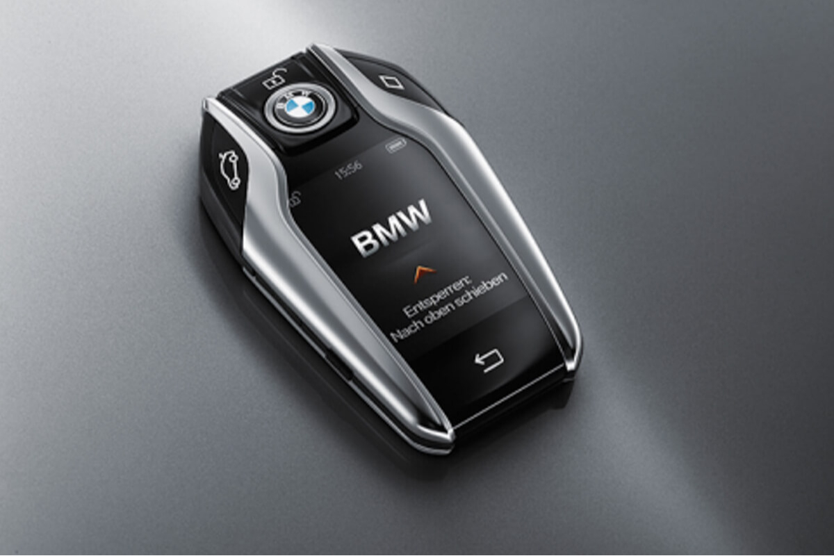 BMW M SPORT SMART KEY GENUINE OEM ORIGINAL REMOTE FOB BLUE RED SILVER  BUTTONS