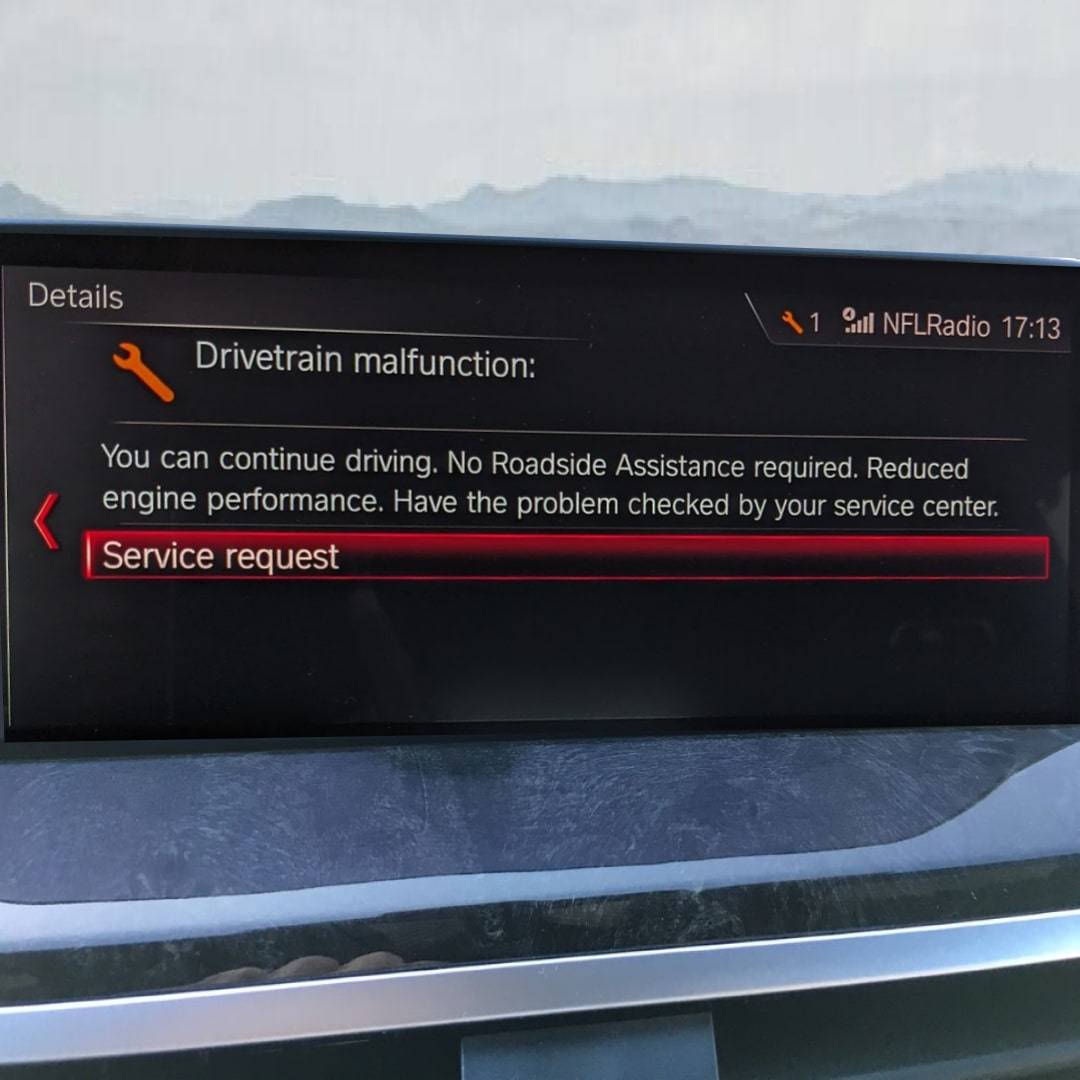 BMW Drivetrain Malfunction Error